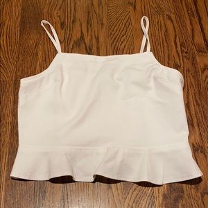 Small American Eagle White Denim Top
